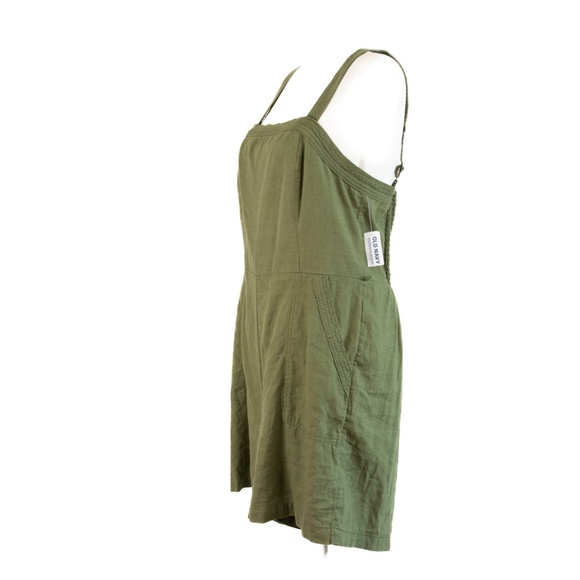 Old Navy Pants - Old Navy Olive Green Sleeveless Romper, Size L Tall, New with Tag
